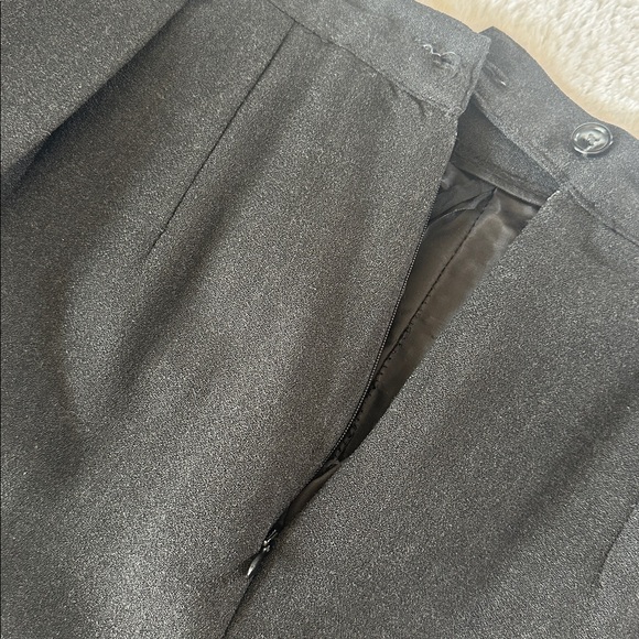 Vtg Talbots Wool Blend High Waist Pleated Trousers 30” Gray Dark Academia USA - Picture 10 of 11